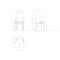 Manhattan Comfort Shubert 6-Piece Faux Leather and Velvet Dining Chair Set in Tan 6-DC055AR-TN - alternate 9